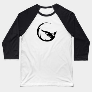 Second Chance Lit Logo, Black Baseball T-Shirt